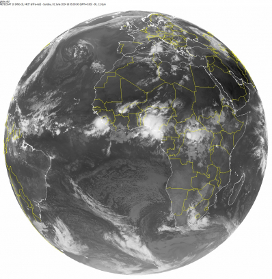 Última imagen Satélite Meteosat Global