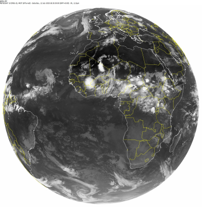 Última imagen Satélite Meteosat Global